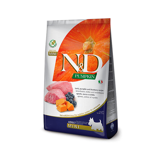 N&D Grain-Free Pumpkin, Lamb & Blueberries Small Breed Adult Dog Food 2.5kg