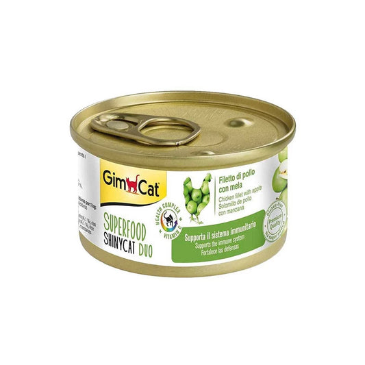 GimCat Superfood Shinycat Tavuklu ve Elmalı Kedi Konservesi 70gr