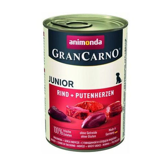 Animonda Gran Carno Sığır Etli ve Hindi Yüreği Yavru Köpek Yaş Mama 400g