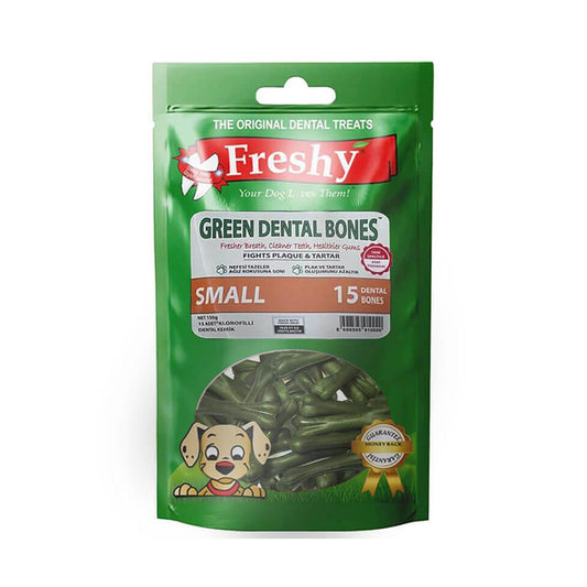 Freshy Green Dental Chlorophyll Dog Bone 15 Pieces 150gr