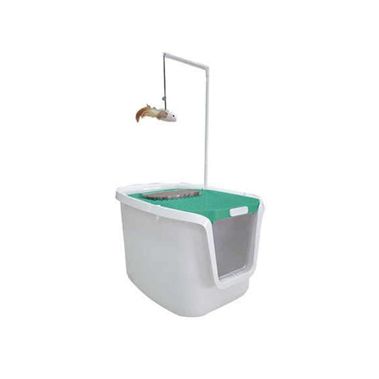 EuroGold 3'ü 1 Yarde Kedi Tuvaleti Mavi Renk