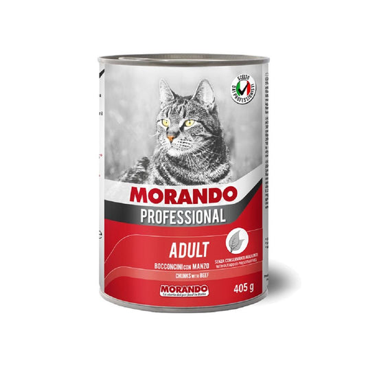 Morando Professional Biftekli Yetişkin Kedi Konservesi 405 gr