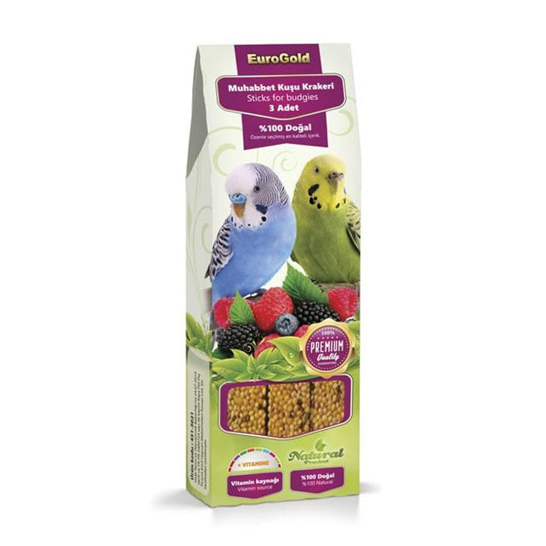 EuroGold Fruitful Budgie Talking Cracker Trio 95gr