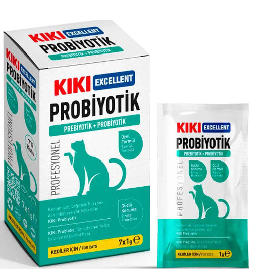 KIKI Excellent Cat Probiotic and Prebiotic Sachet 1gr، 7Pcs