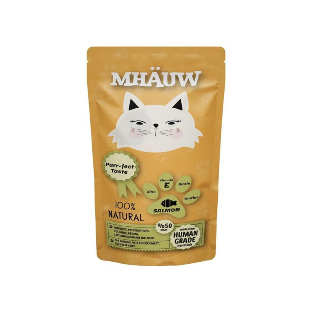 Mhauw Somonlu Kedi Yaş Maması 80gr