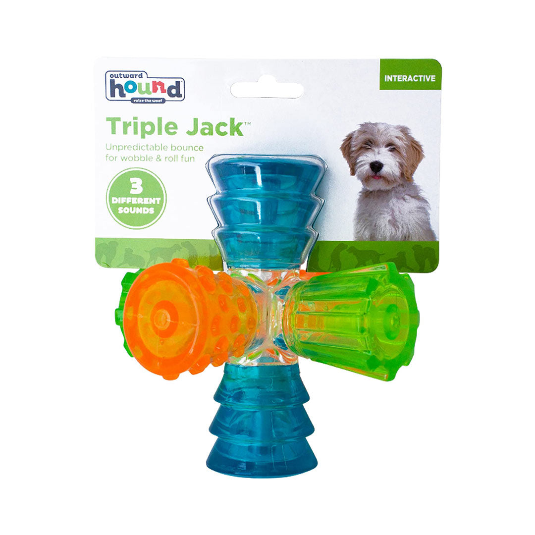 Outward Hound Triple Jack Üç Renkli Ödül Koyulabilen Köpek Oyuncağı