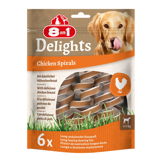 Smart Delights Spirals Chicken Dog Treat 6-Pack 85gr