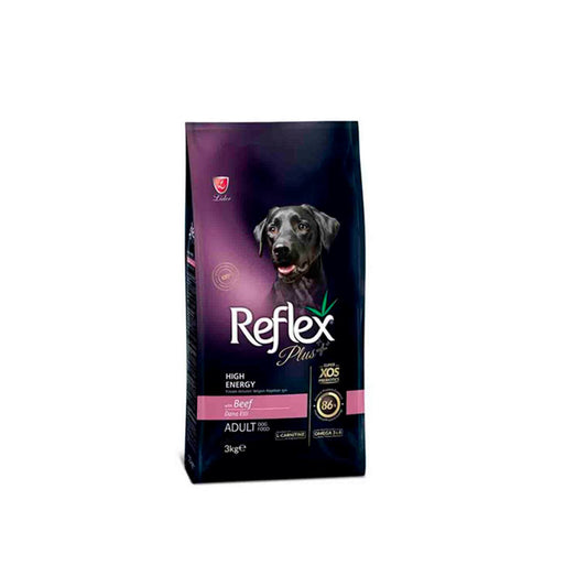 Reflex Plus High Activity Adult Dog Food with Beef 3kg