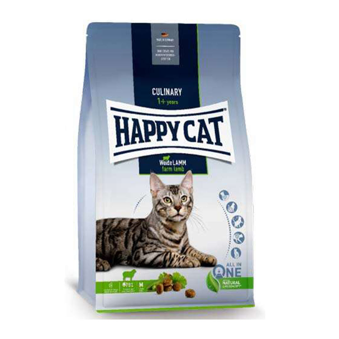 Happy Cat Culinary Weide Lamm Kuzu Etli Yetişkin Kedi Maması 4 Kg