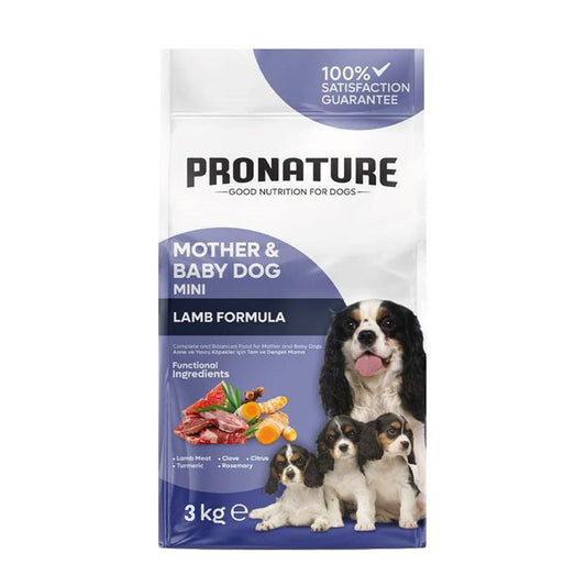 Pronature Mother & Baby (Mini) Kuzu Etli Kuru Köpek Maması 3 Kg