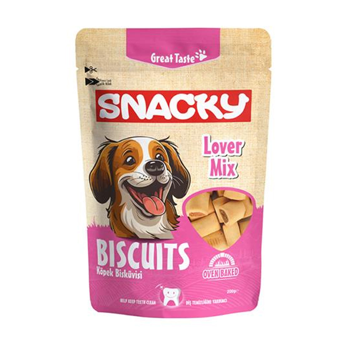 Snacky Lover Mix Köpek Ödül Bisküvisi 200gr