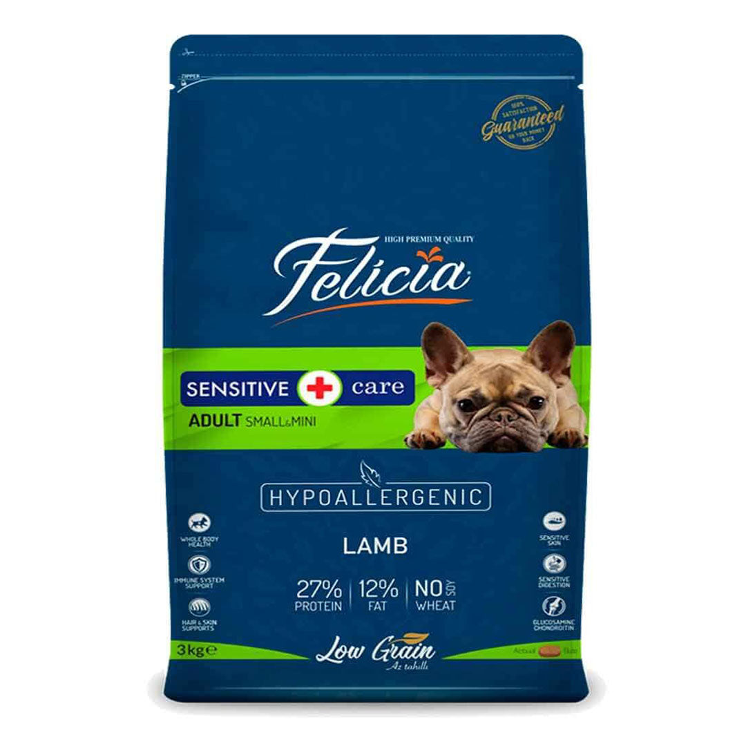 Felicia HypoAllergenic Kuzulu Small Mini Irk Az Tahıllı Yetişkin Köpek Maması 3 Kg