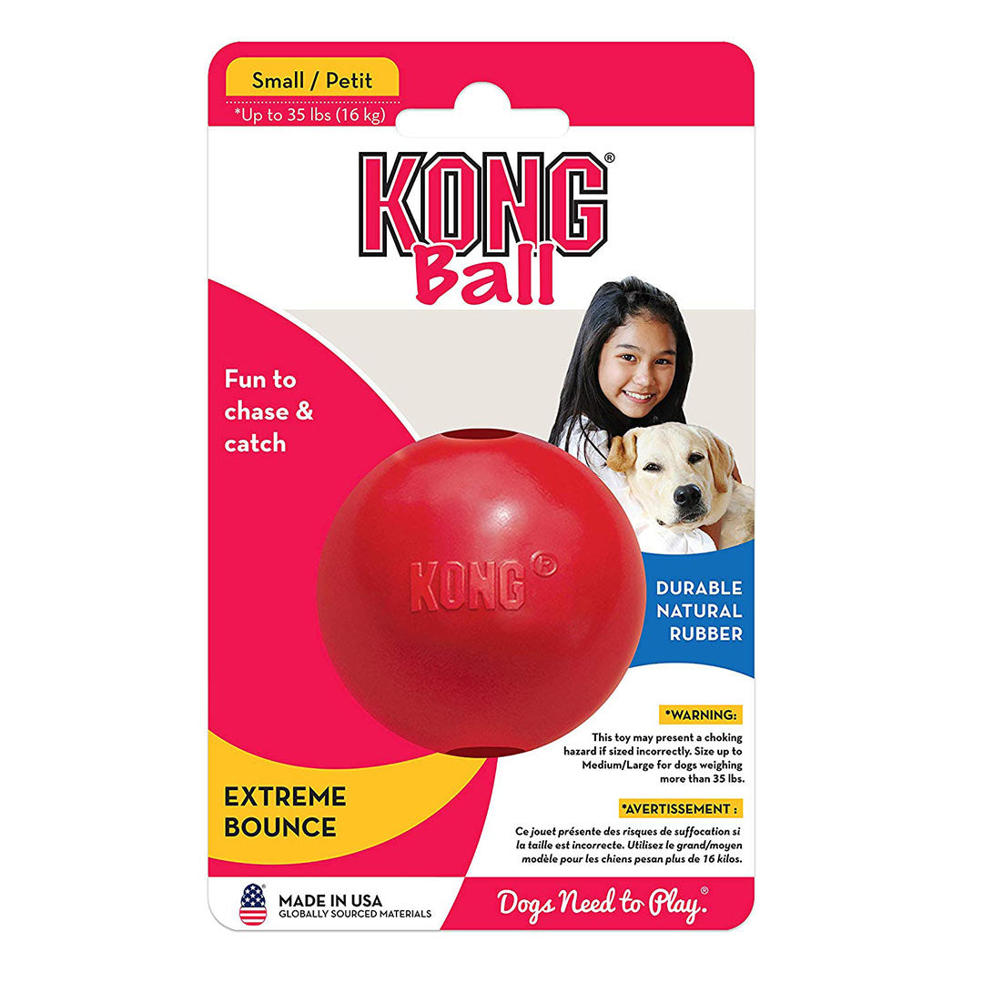 Kong Rubber Ball with Treat Dispenser Dog Toy S