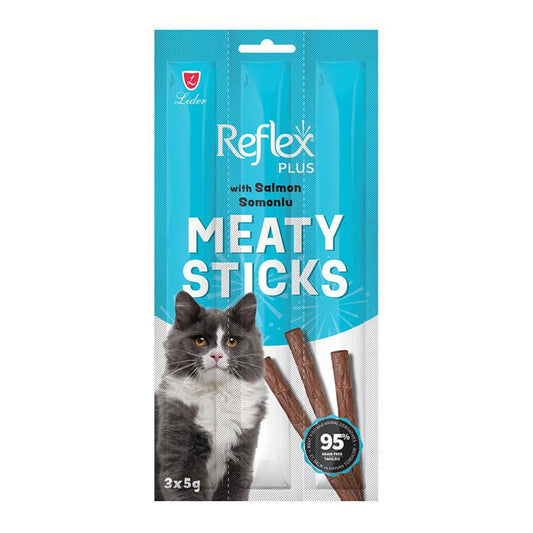 Reflex Plus Tahılsız Meaty Sticks Somonlu Kedi Ödül Çubuğu 3x5 Gr