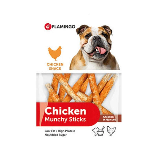 Flamingo Chicken Wrapped Muncy Dog Treat 80gr