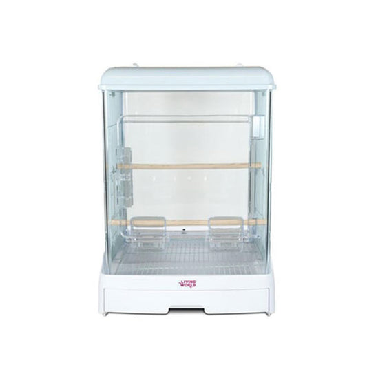 Living World Şeffaf Camlı Kuş Kafesi 43x50x56cm