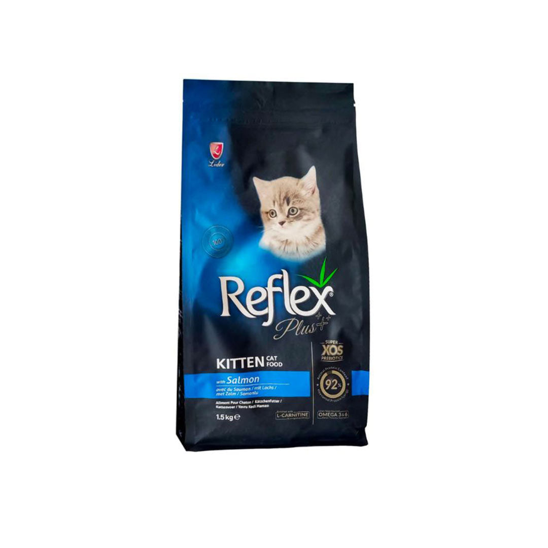 Reflex Plus Kitten Baby Cat Food With Salmon and Rice 1.5 Kg