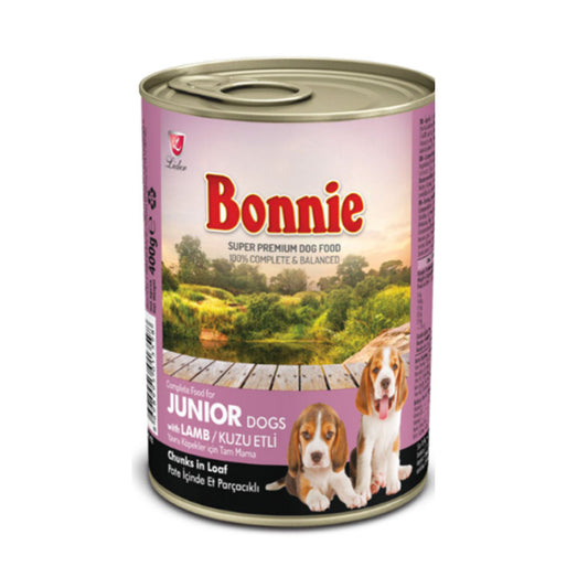 Bonnie Canned Puppy Food with Beef Chunks in Sauce 400 gr