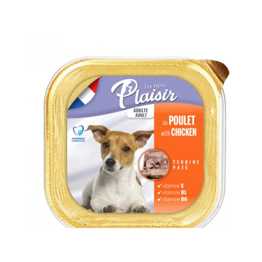 Plaisir Chicken Paste Adult Dog Canned 150gr