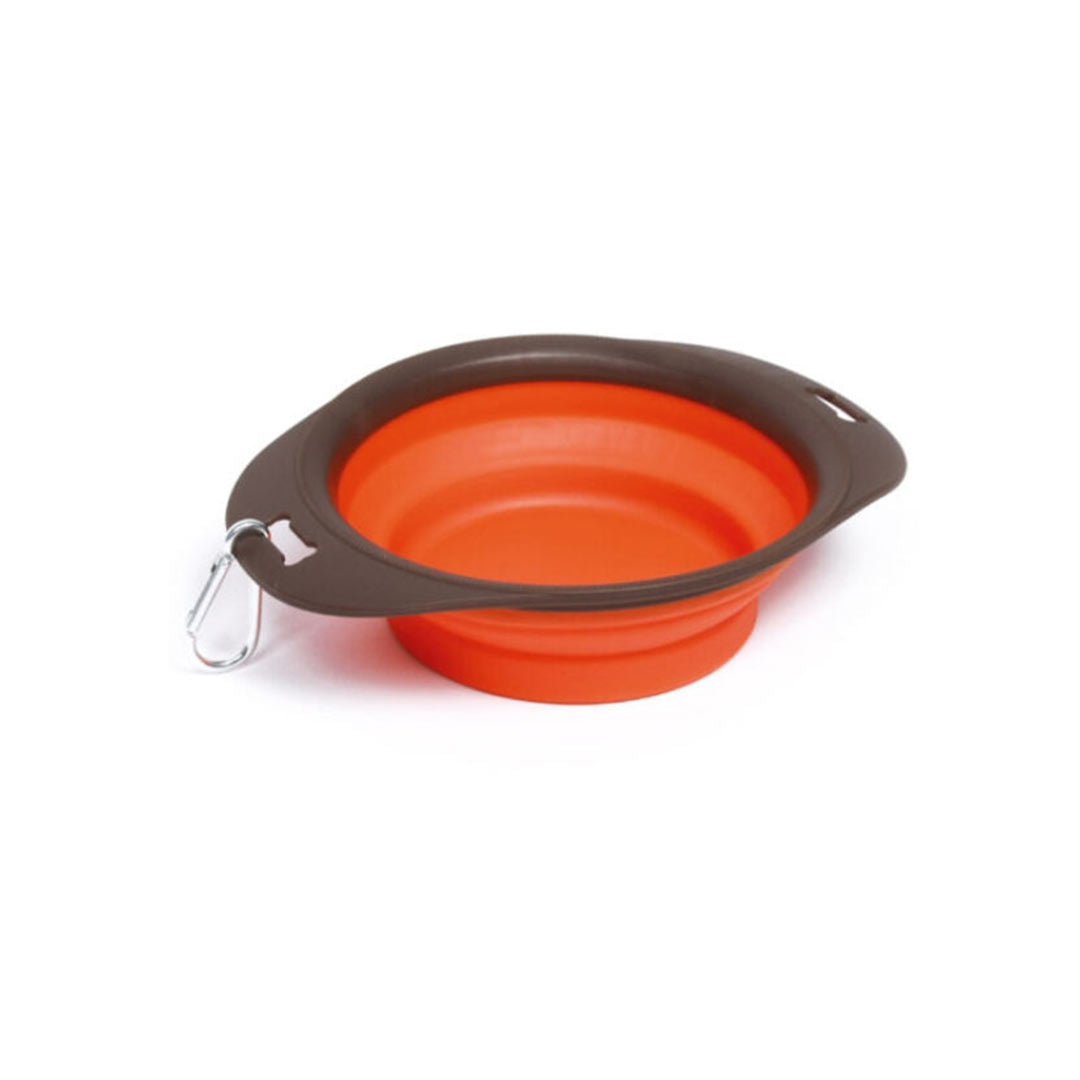 M-Pets On The Road Foldable Orange Food Bowl 1230ml