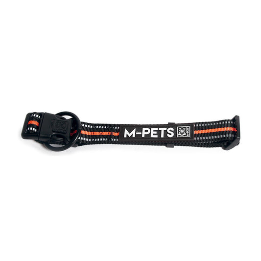 طوق كلب أسود عاكس ناعم من M-Pets للمشي M