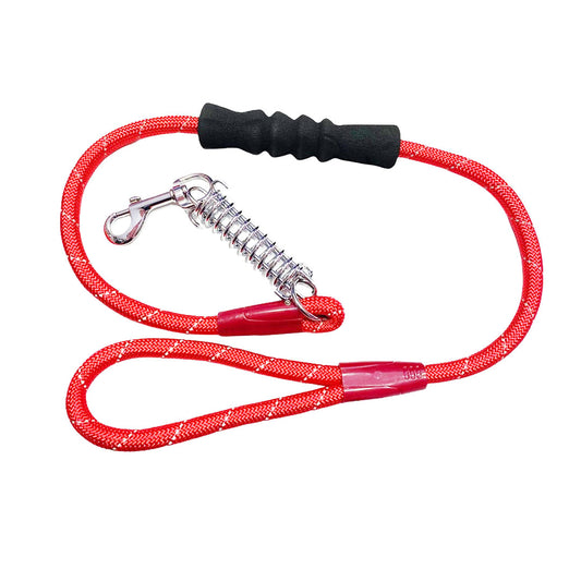 Nunbell Flame Yaylı ve Reflektörlü Şok Gezdirme Kayışı 1,2 cm x 120 cm