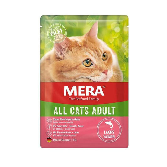 Mera Tahılsız Somonlu Pouch Yetişkin Konserve Kedi Maması 85gr