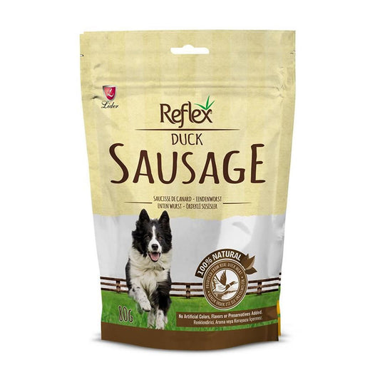 Reflex Duck Sausages Dog Treat 80g