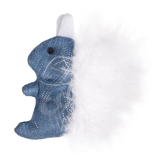 Flamingo Medy Squirrel Cat Toy 9.5 cm (Blue)