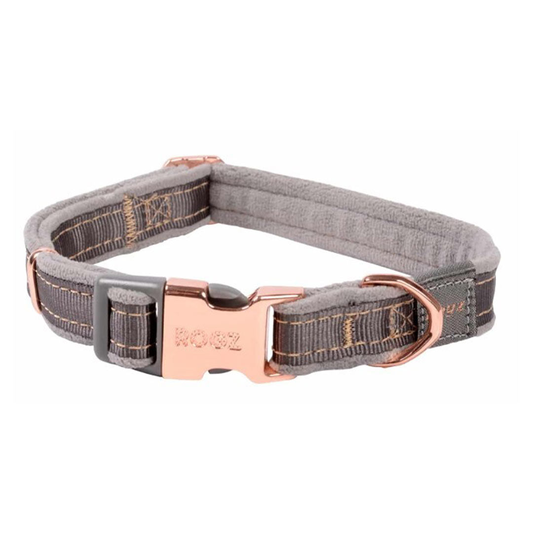 Rogz Urban Classic Dove Grey Dog Collar M