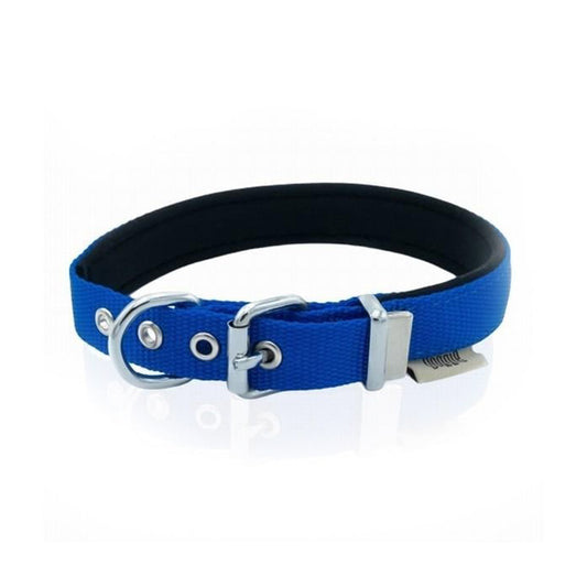 Doggie Comfort Woven Dog Collar Royalblue 2x30 35 Cm