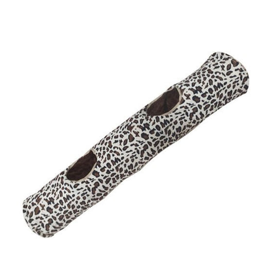 Elite Pet Dual-Hole Leopard Patterned Cat Play Tunnel