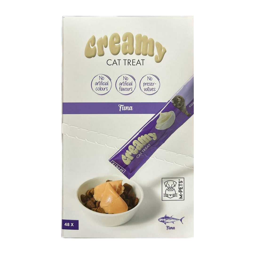 M-Pets Kremali Tuna Balıklı Sıvı Kedi Ödülü 12x60gr