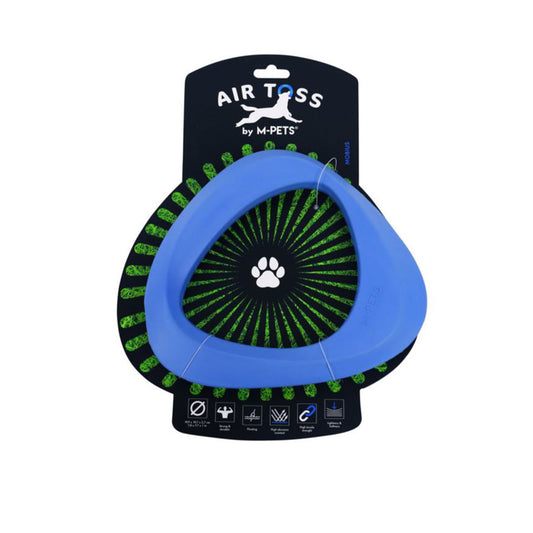 M-Pets Air Toss Mobius - لعبة كلب زرقاء عائمة متينة