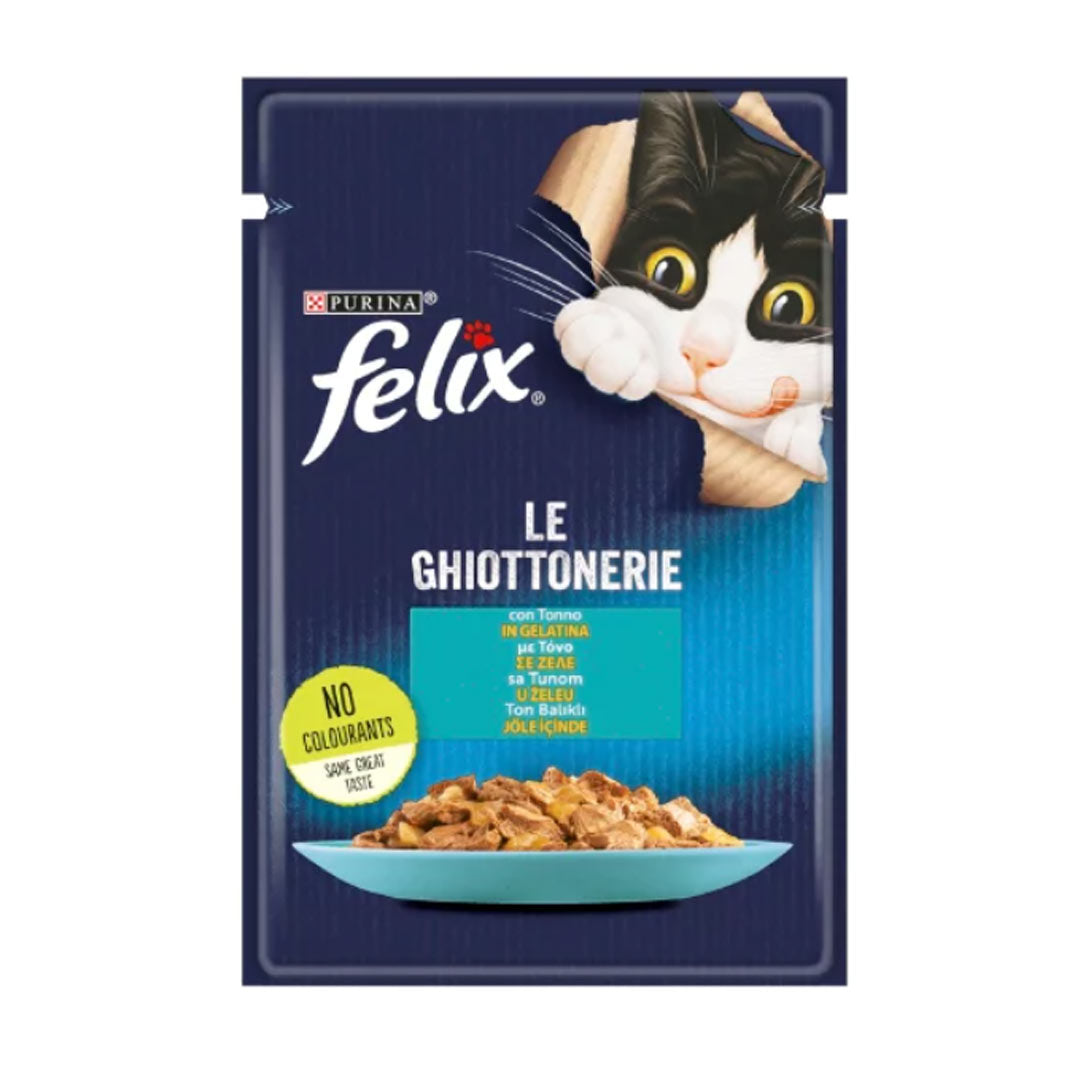 Felix Jöle İçinde Ton Balıklı Yetişkin Kedi Yaş Mamasi 85gr