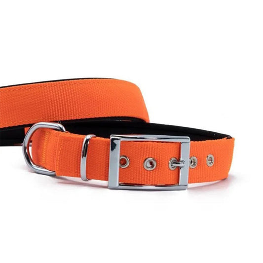 Doggie Elite Handmade Orange Dog Collar 3x42-50cm