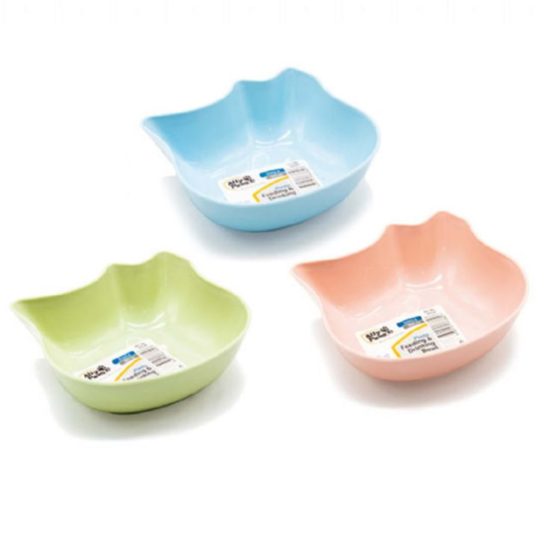 Ally Paws Single Plastic Cat and Dog Food Bowl 300ml