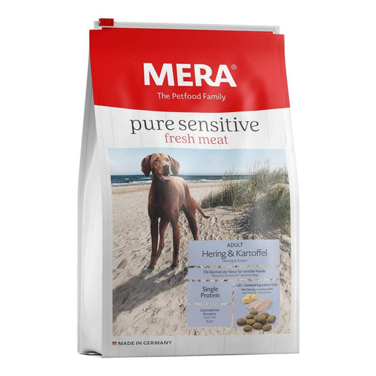 MERA Pure Sensitive Taze Ringa Balıklı ve Patatesli Yetişkin Köpek Maması 4 Kg