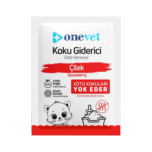 OneVet Çilek Kokulu Kedi Kumu Koku Giderici 25 gr