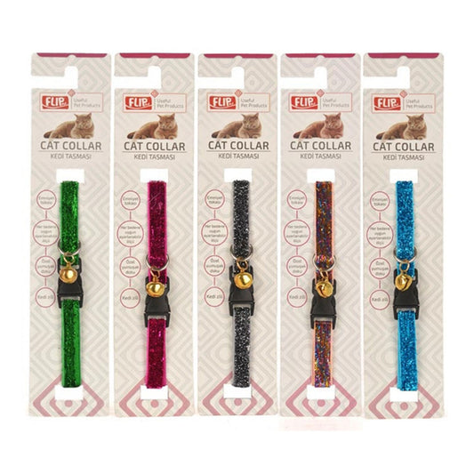 Flip Zilli Elegance Simli Kedi Boyun Tasması 25cm