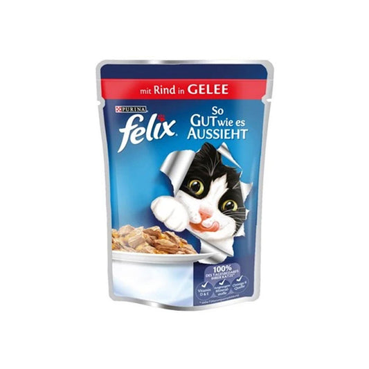 Felix Junior Sığır Etli Yavru Pouch Kedi Maması 100 gr