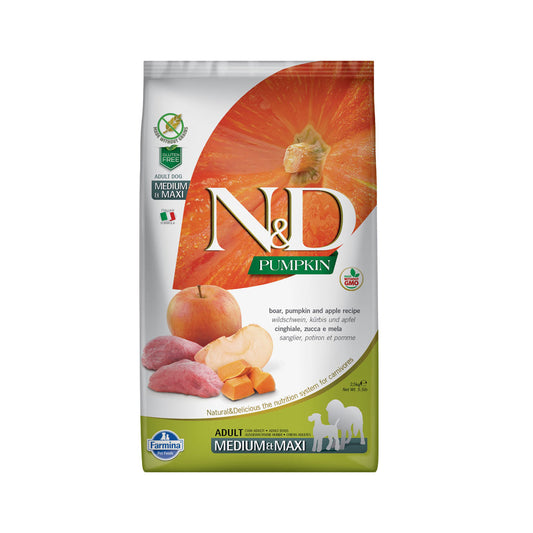 N&D Balkabağı Domuzu Elmalı Orta ve Büyük Yetişkin Köpek Maması 2,5kg