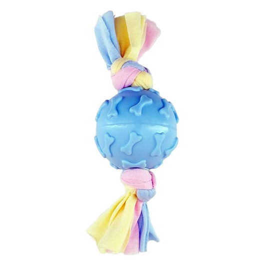 لعبة تسنين الجرو من يورو دوج على شكل عظمة زرقاء مقاس 19 سم