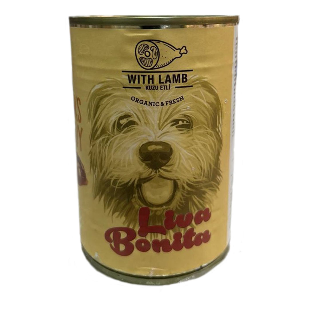 Liva Bonita Kuzulu Yetişkin Köpek Konservesi 400gr