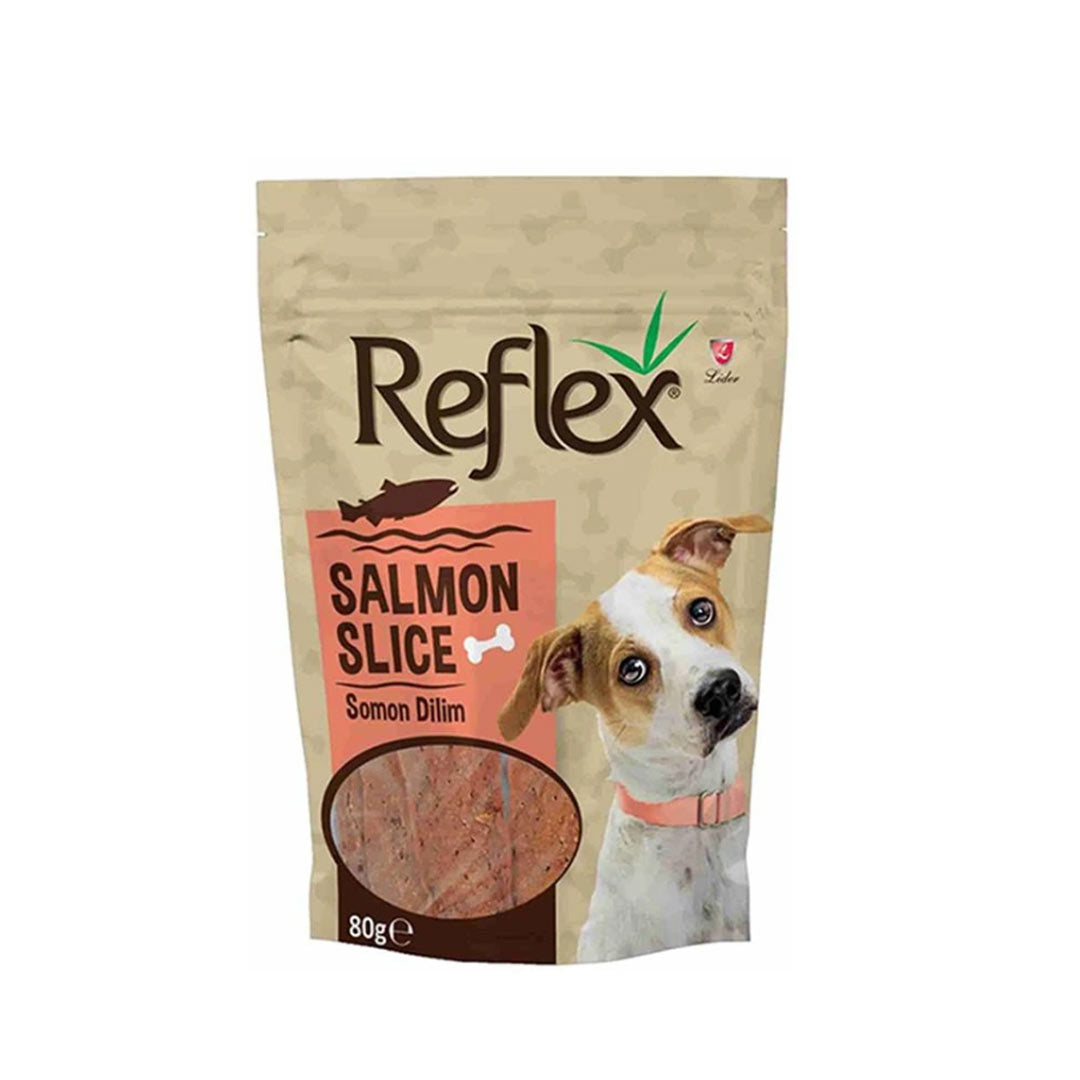 Reflex Salmon Fish Slice Dog Treat 80gr