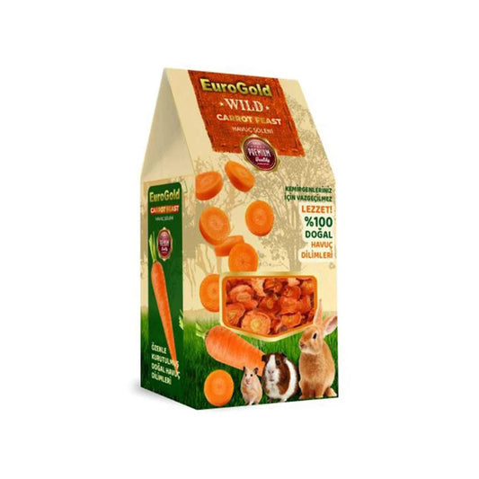 Euro Gold Flake Wild Carrot Feast Havuçlu Kemirgen Ödülü 100gr