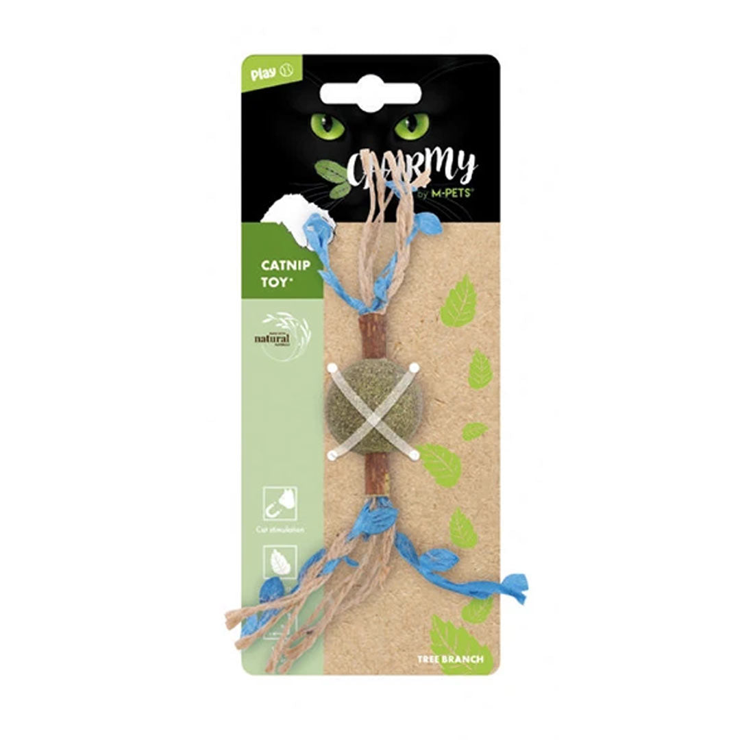 M-Pets Charmy Brancy Catnip Blue Cat Toy