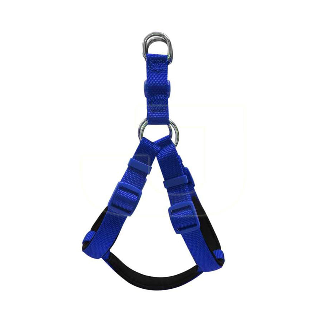 Doggie Comfort Woven Handmade Ronin Model Royal Blue Dog Harness 3XL-3x75-85cm