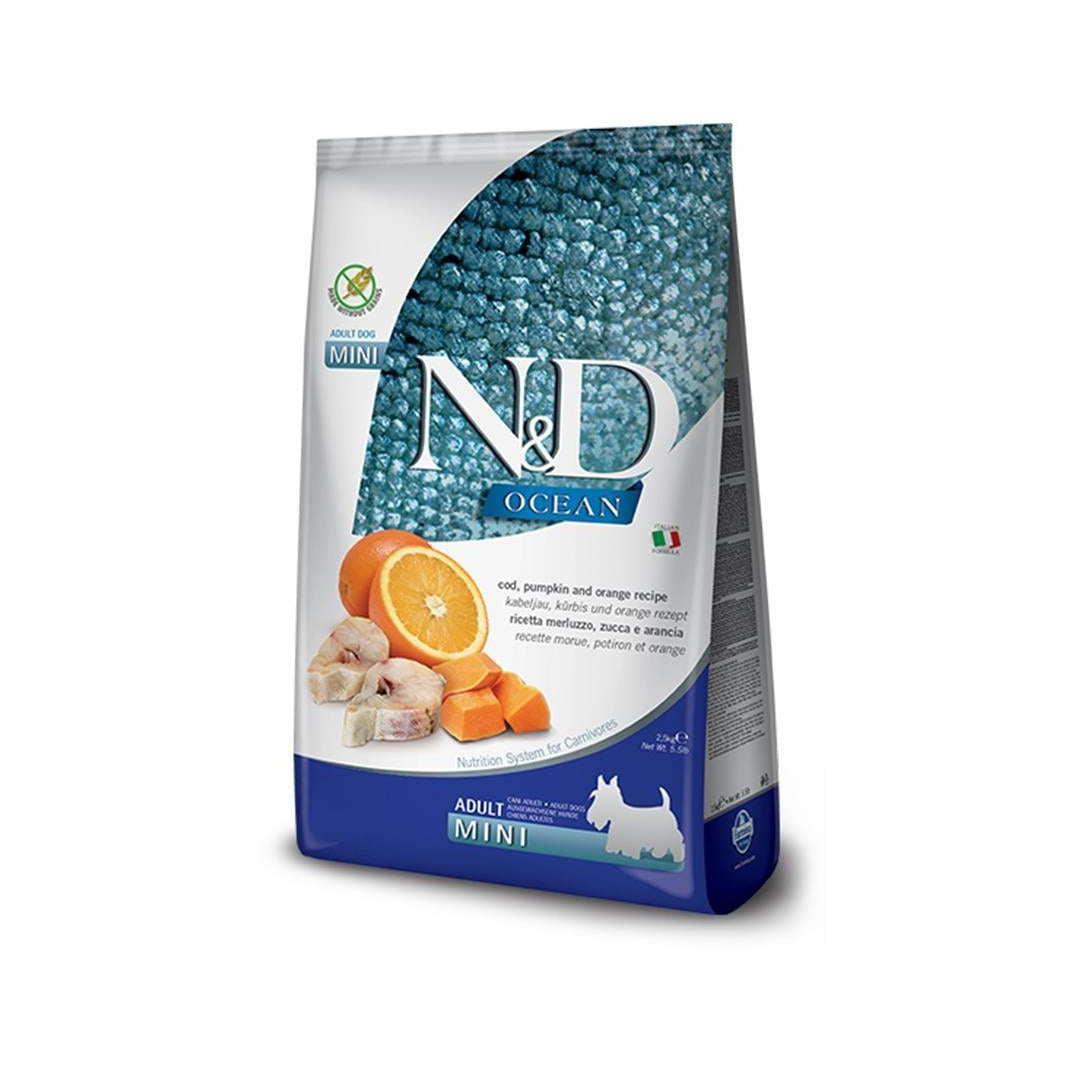 N&D Ocean Grain-Free Pumpkin, Cod and Orange Small Breed Adult Dog Food 2.5kg