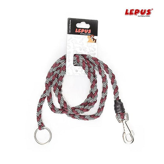Lepus Örgü Köpek Gezdirme Kayışı Bordo 140 Cm